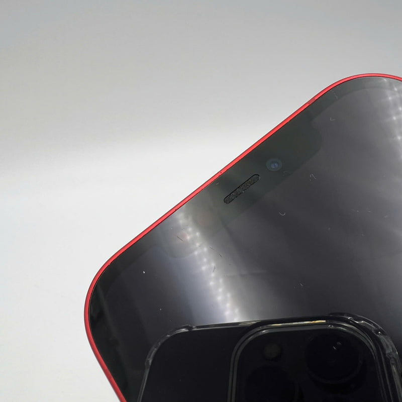 iPhone 12 256GB Red 98% battery 100% Apple International (Replaced battery, scratched screen, scratched paint border) - HH9042 