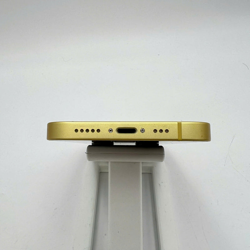 iPhone 14 128GB Gold 98% battery 100% Apple International (Battery replaced, dented edges) - HH7165 