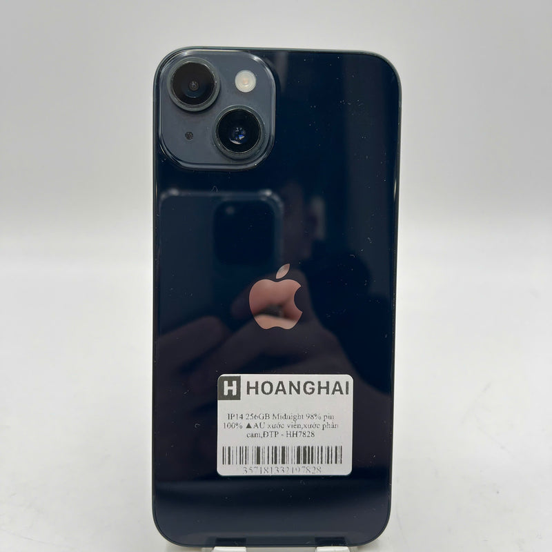 iPhone 14 256GB Black 98% battery 100% International from AU (No AU sim - Replaced battery, scratched edges, scratched cam) - HH7828 