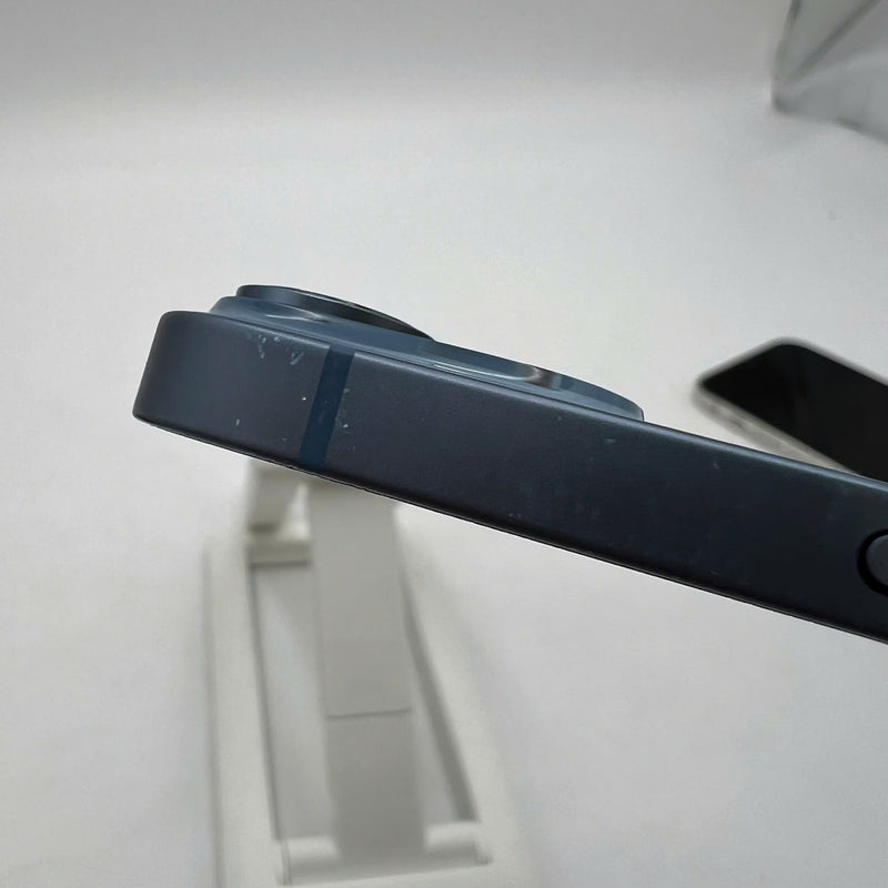 iPhone 14 128GB Blue 98% battery 100% International from DCM (No DCM sim - Replaced battery, scratched paint on the edge, scratched orange edge) - HH5710 