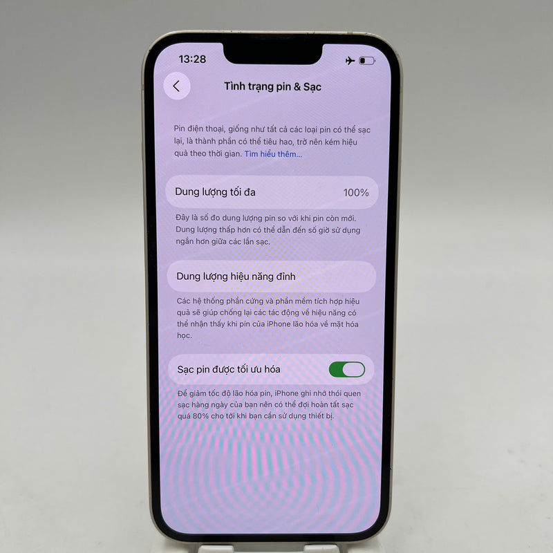 iPhone 14 256GB White 98% battery 100% International from AU (No AU sim - Replaced battery, scratched screen, scratched orange edge) - HH5659 