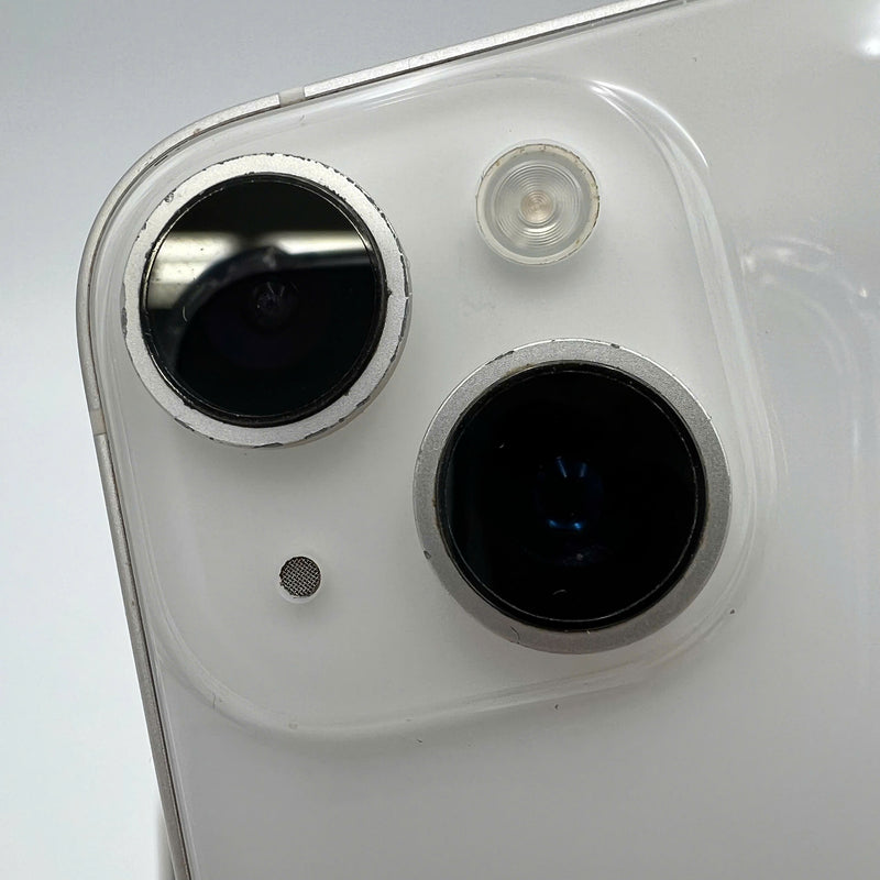 iPhone 14 256GB White 98% battery 100% International from AU (No AU sim - Replaced battery, scratched screen, scratched orange edge) - HH5659 