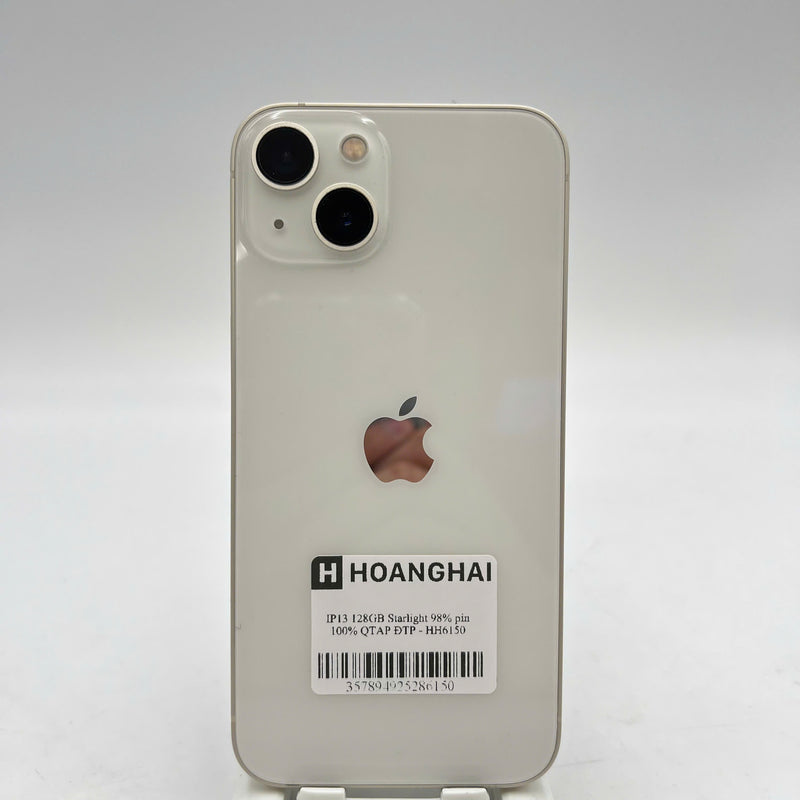 iPhone 13 128GB White 98% battery 100% Apple International (Battery replaced) - HH6150 