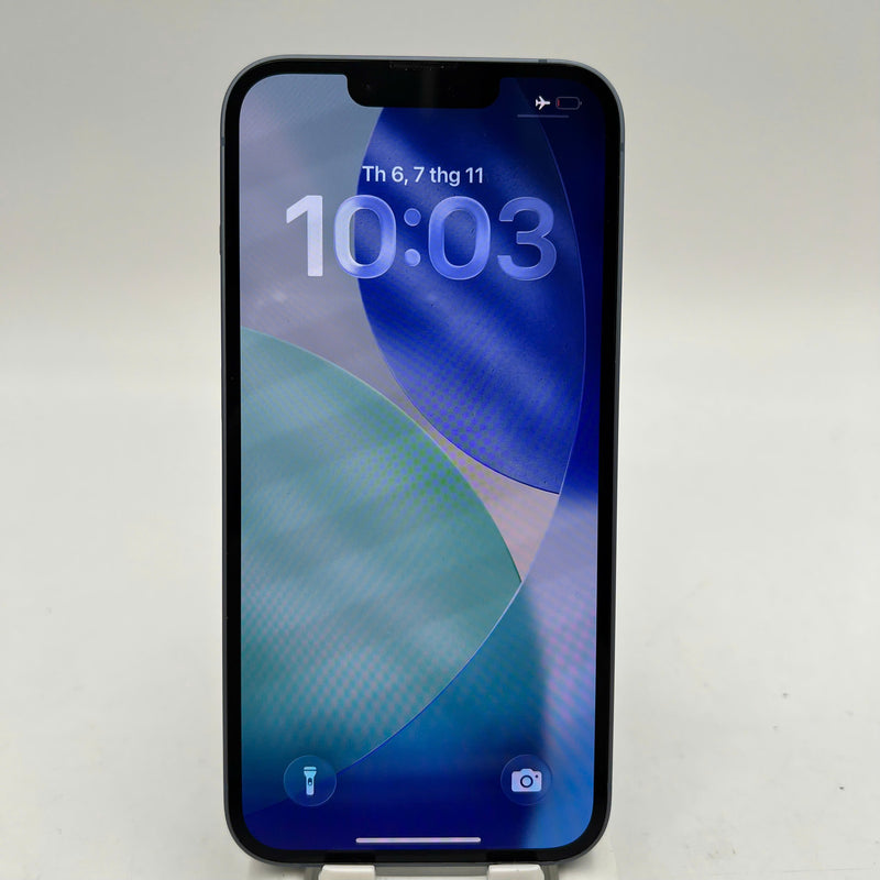 iPhone 14 128GB Blue 98% battery 100% International from AU (No AU sim - Replaced battery, scratched orange border) - HH1193 