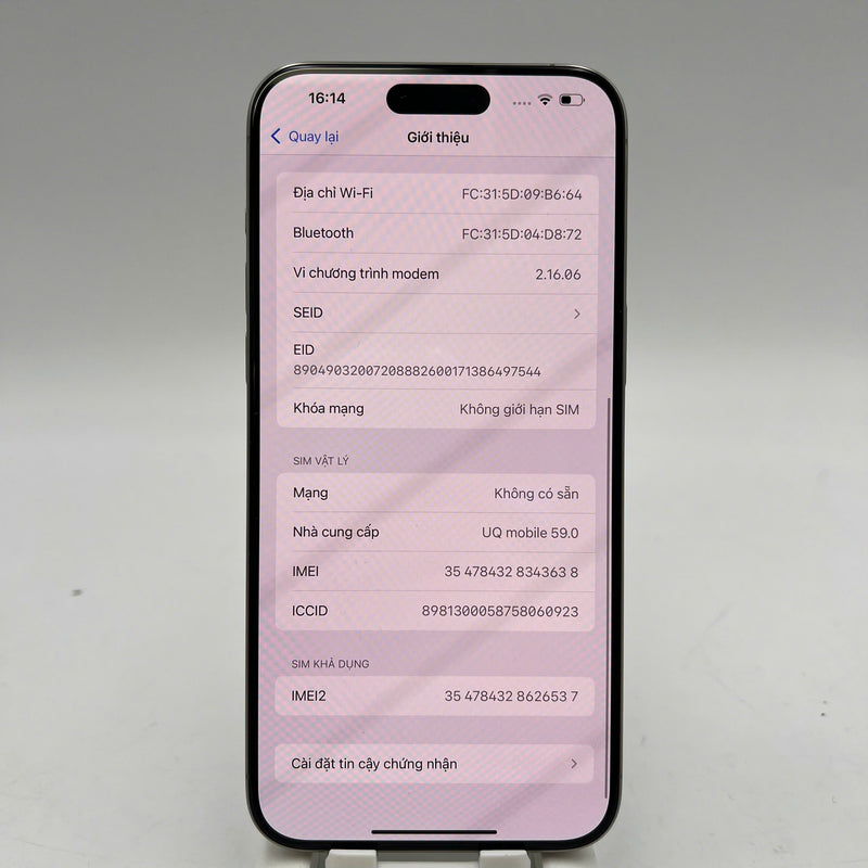 iPhone 15 Pro Max 512GB Natural 98% battery 86% International Apple - HH3638 