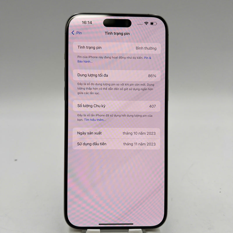 iPhone 15 Pro Max 512GB Natural 98% battery 86% International Apple - HH3638 