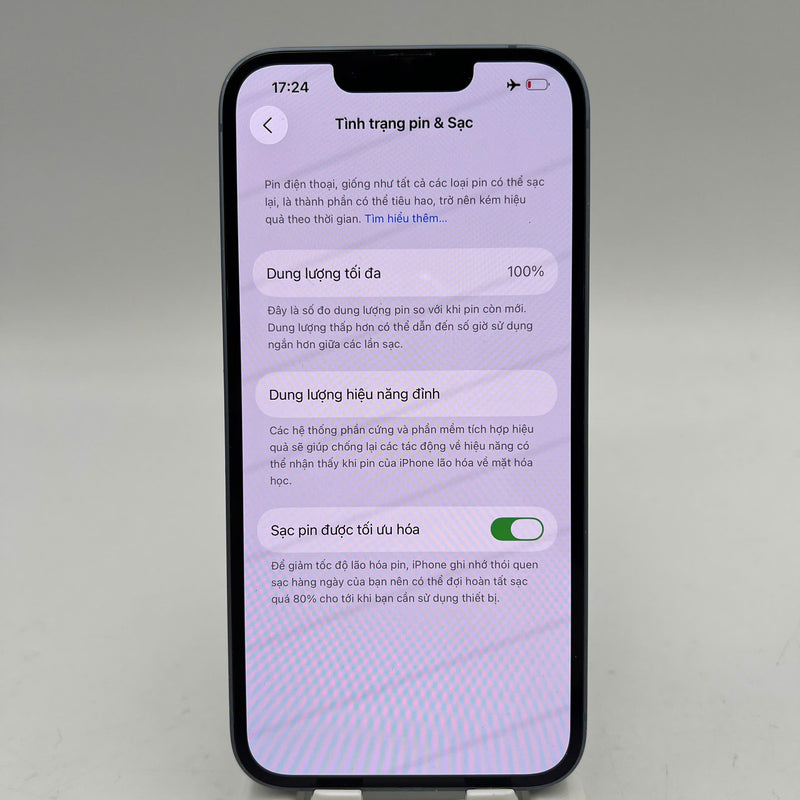 iPhone 14 128GB Blue 98% battery 100% International from DCM (No DCM sim - Replaced battery, scratched paint on the edge, scratched orange edge) - HH5710 