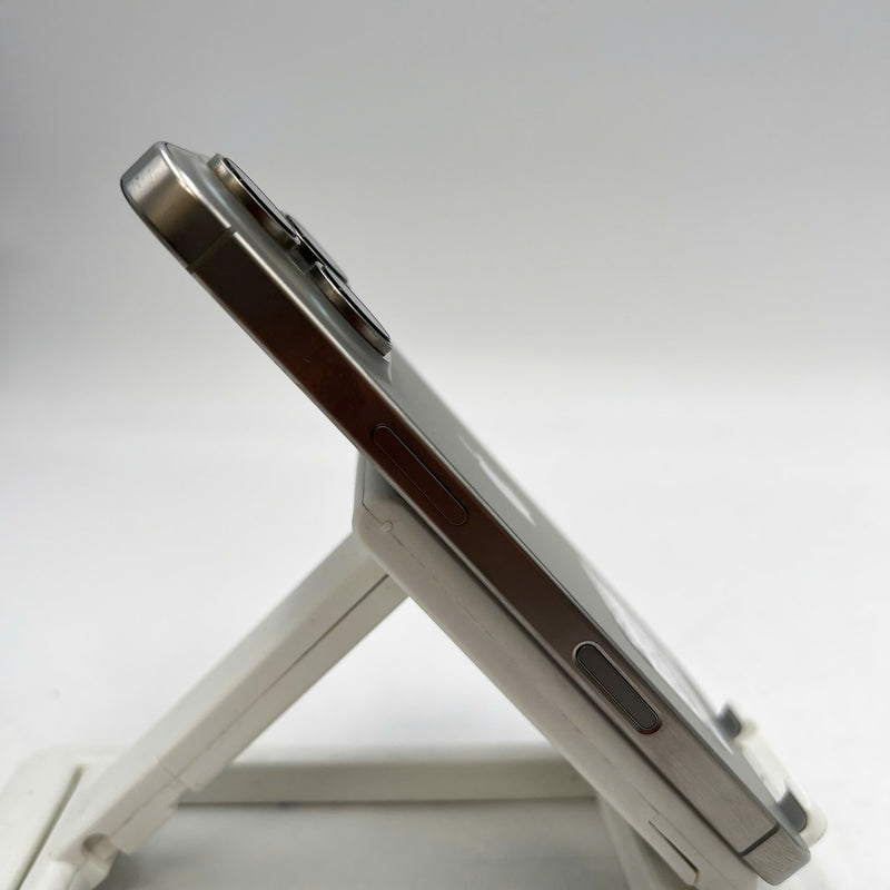 iPhone 16 Pro 256GB Natural 98% battery 93% International from SB (No SB sim - back black, screen scratches) - HH6491 