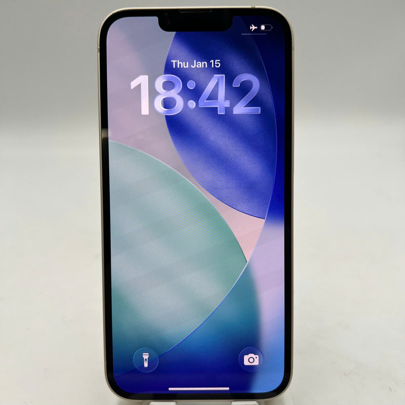 iPhone 14 128GB White 98% battery 100% International from DCM (No DCM sim - Replaced battery, scratched edges) - HH6287 