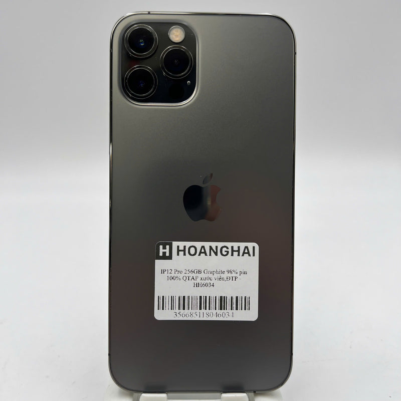 iPhone 12 Pro 256GB Black 98% battery 100% Apple International (Battery replaced, scratched edges) - HH6034 