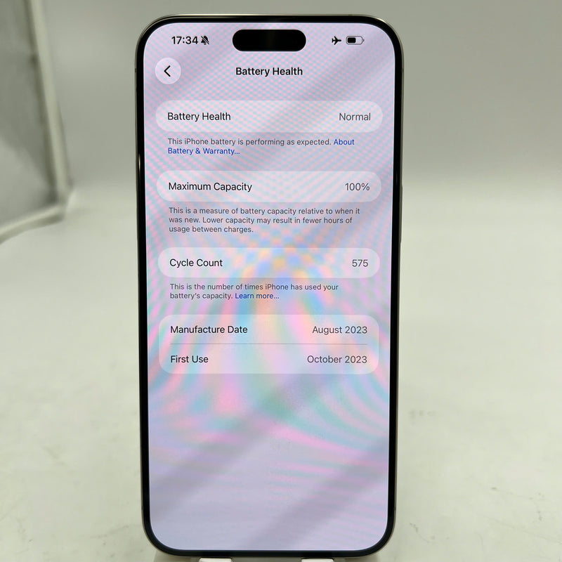 iPhone 15 Pro Max 256GB Natural 98% battery 100% International Apple (scratched screen, scratched edges, 0.5x spots, DTP) - HH2151 