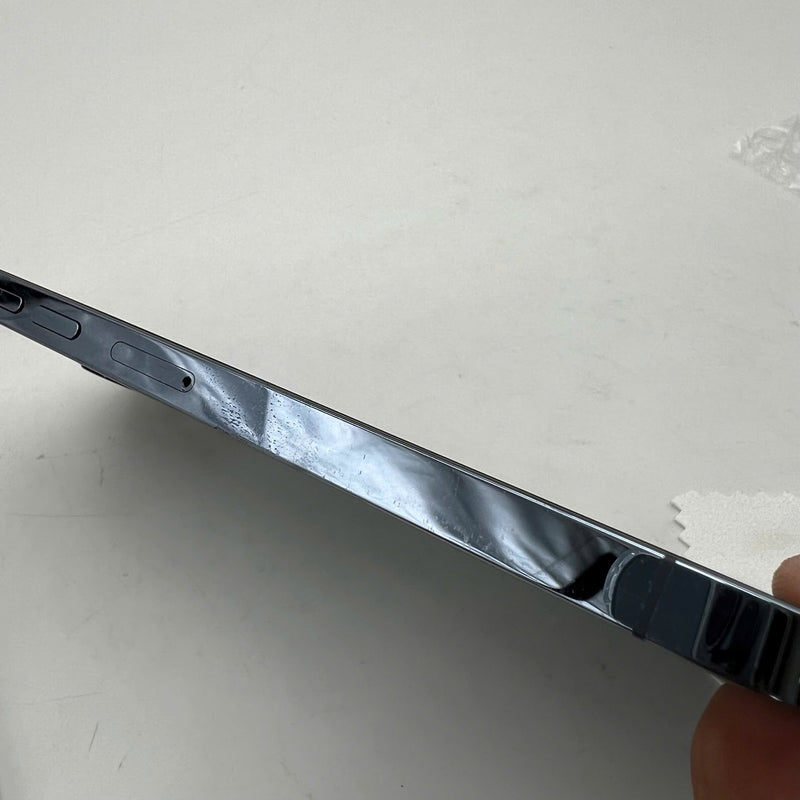 iPhone 13 Pro Max 128GB Blue 97% battery 85% DBH International Apple (code LL/A, screen and wave column dark, 1x orange ink stain, 4x orange spots, scratches on edges, screen, dark back, genuine Apple screen replacement) - HH4062 