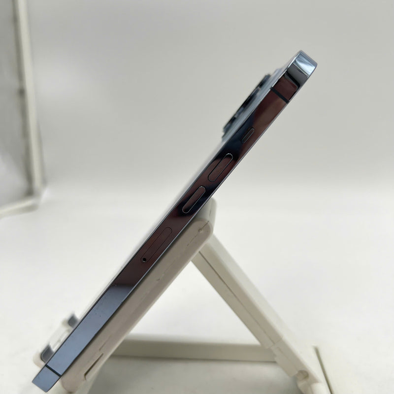 iPhone 13 Pro Max 128GB Blue 97% battery 85% DBH International Apple (code LL/A, screen and wave column dark, 1x orange ink stain, 4x orange spots, scratches on edges, screen, dark back, genuine Apple screen replacement) - HH4062 