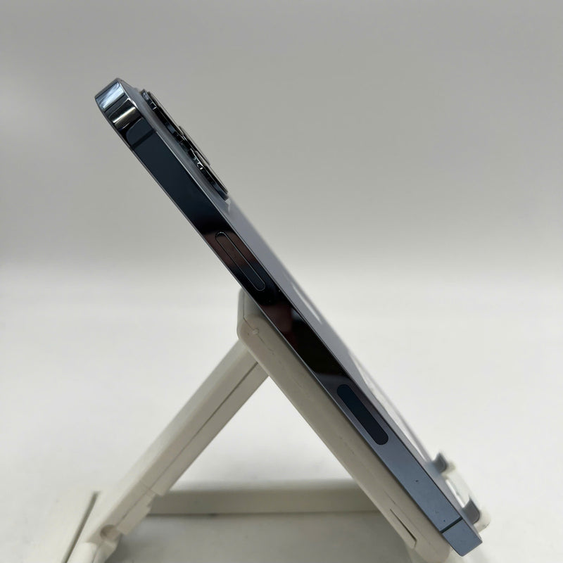 iPhone 13 Pro Max 128GB Blue 97% battery 85% DBH International Apple (code LL/A, screen and wave column dark, 1x orange ink stain, 4x orange spots, scratches on edges, screen, dark back, genuine Apple screen replacement) - HH4062 