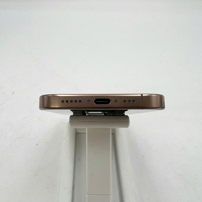 iPhone 16 Pro 128GB Desert Gold 98% battery 92% International Apple (scratched edges) - HH3841 