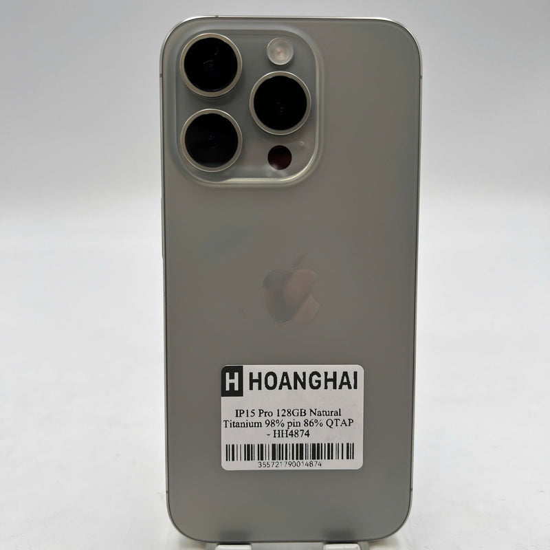 iPhone 15 Pro 128GB Natural 98% battery 86% International Apple - HH4874 