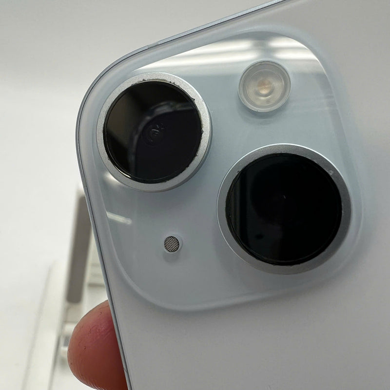 iPhone 15 128GB Blue 98% battery 87% International from AU (No AU sim - Scratched camera edge) - HH3935 