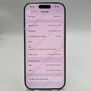 iPhone 16 Pro 256GB White 98% battery 91% International Apple - HH3355 