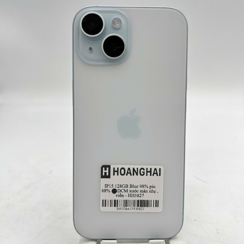 iPhone 15 128GB Blue 98% battery 88% The device has paid off all network bills and is used like an Apple International (light screen scratches, scratched edges) - HH5827 