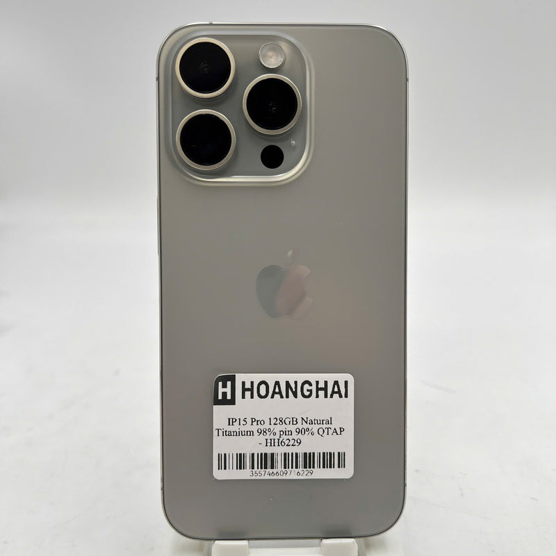 iPhone 15 Pro 128GB Natural 98% battery 90% International Apple - HH6229 