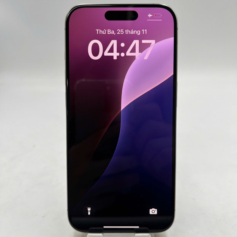 iPhone 15 Pro 128GB Natural 98% battery 86% The device has paid off all network bills and is used as an international Apple - HH0502 