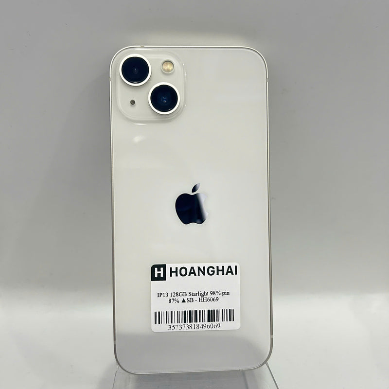 iPhone 13 128GB White 98% battery 87% International from SB (No SB sim) - HH6069 
