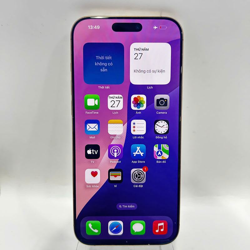 iPhone 16 Pro Max 256GB Desert Gold 98% battery 95% Apple International (scratched screen) - HH2848 