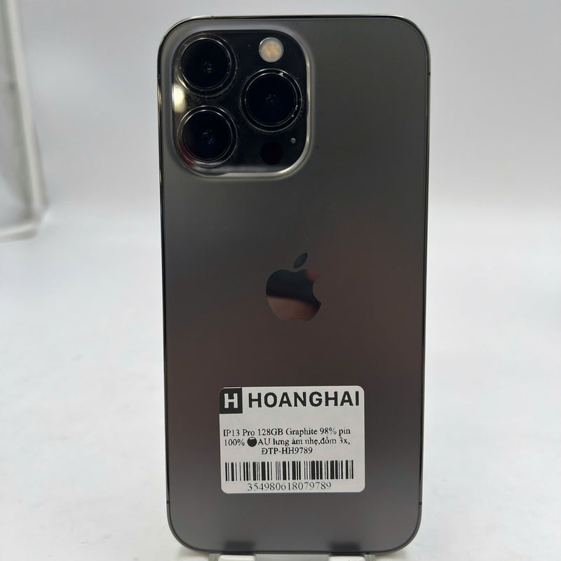 iPhone 13 Pro 128GB Black 98% battery 100% The device has paid off all network fees and is used like Apple International (Battery replaced, slightly dark back, 3x spots) - HH9789 