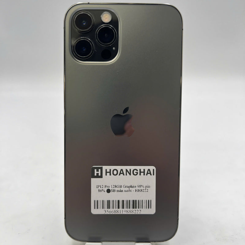 iPhone 12 Pro 128GB Black 98% battery 86% The device has paid off all network fees and is used like an Apple International (Scratched screen) - HH8222 