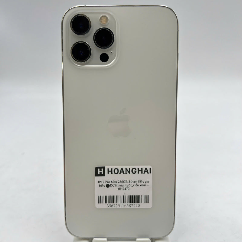 iPhone 12 Pro Max 256GB White 98% battery 86% The device has paid off all network fees and is used like an Apple International (scratched screen, scratched edges) - HH7470 