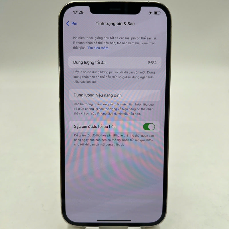 iPhone 12 Pro Max 256GB White 98% battery 86% The device has paid off all network fees and is used like an Apple International (scratched screen, scratched edges) - HH7470 