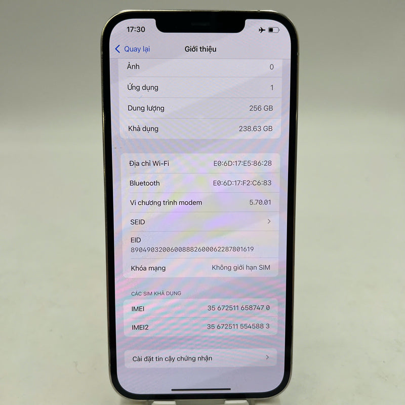 iPhone 12 Pro Max 256GB White 98% battery 86% The device has paid off all network fees and is used like an Apple International (scratched screen, scratched edges) - HH7470 