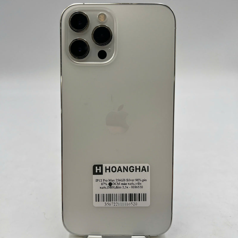 iPhone 12 Pro Max 256GB White 98% battery 87% warranty The device has paid all network fees and is used like Apple International (scratched screen, scratched edges, 2.5x spots) - HH6520 