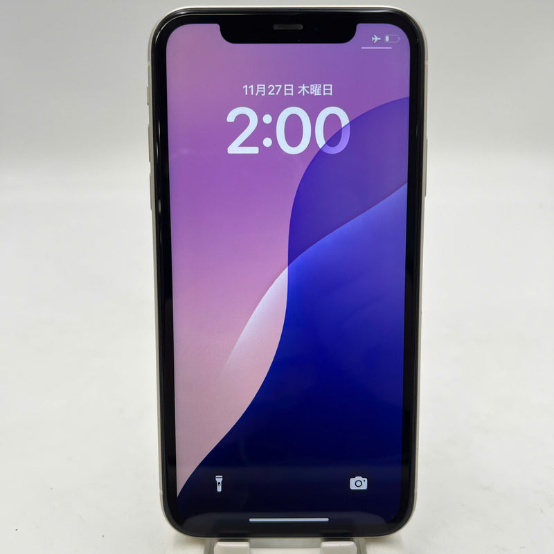 iPhone 11 64GB White 98% battery 86% The device has paid off all network fees and is used like an Apple International (scratched screen, scratched edges, 1x spot) - HH8728 