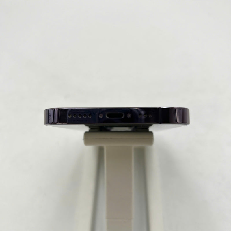 iPhone 14 Pro 128GB Purple 98% battery 88% International from AU (Does not use AU sim - 0.5x spots, dark edges) - HH3821 