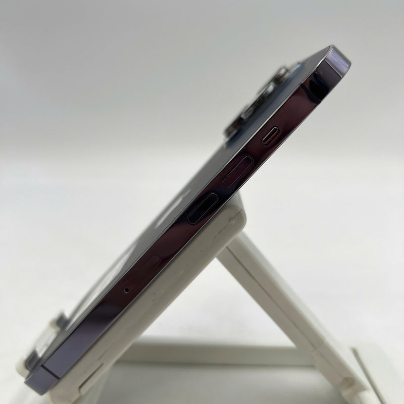 iPhone 14 Pro 256GB Purple 98% battery 87% Apple International (scratched paint on the edge) - HH0593 