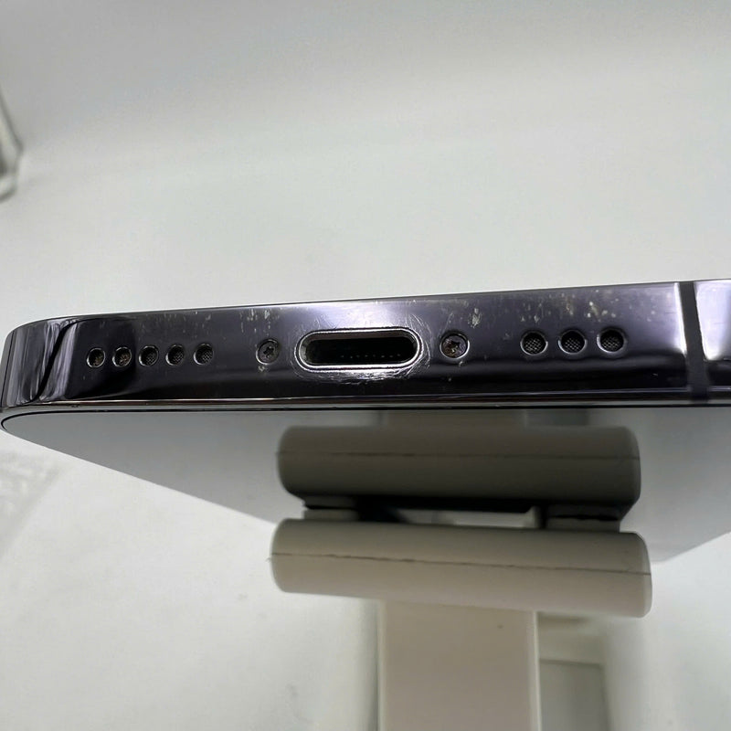 iPhone 14 Pro 256GB Purple 98% battery 87% Apple International (scratched paint on the edge) - HH0593 