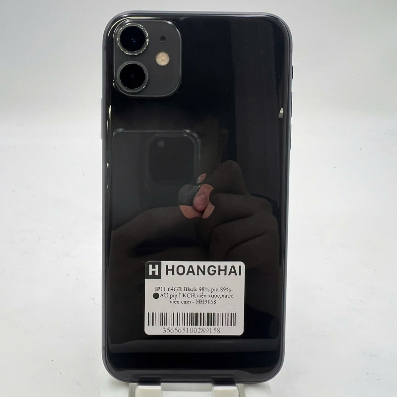 iPhone 11 64GB Black 98% battery 89% The device has paid off all network bills and is used like an Apple International (LKCH battery, scratched edges, scratched orange edges) - HH9158 