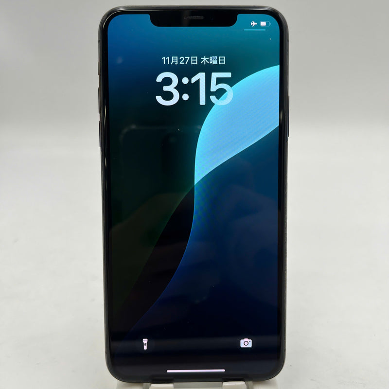 iPhone 11 Pro Max 256GB Black 98% battery 85% Apple International (scratched screen, dark edges) - HH1128 