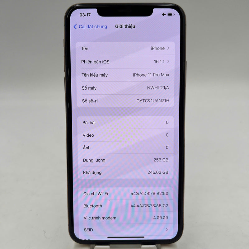 iPhone 11 Pro Max 256GB Gold 98% battery 91% The device has paid off all network fees and is used as an Apple International (Warranty exchange, 1x camera spot) - HH6679 