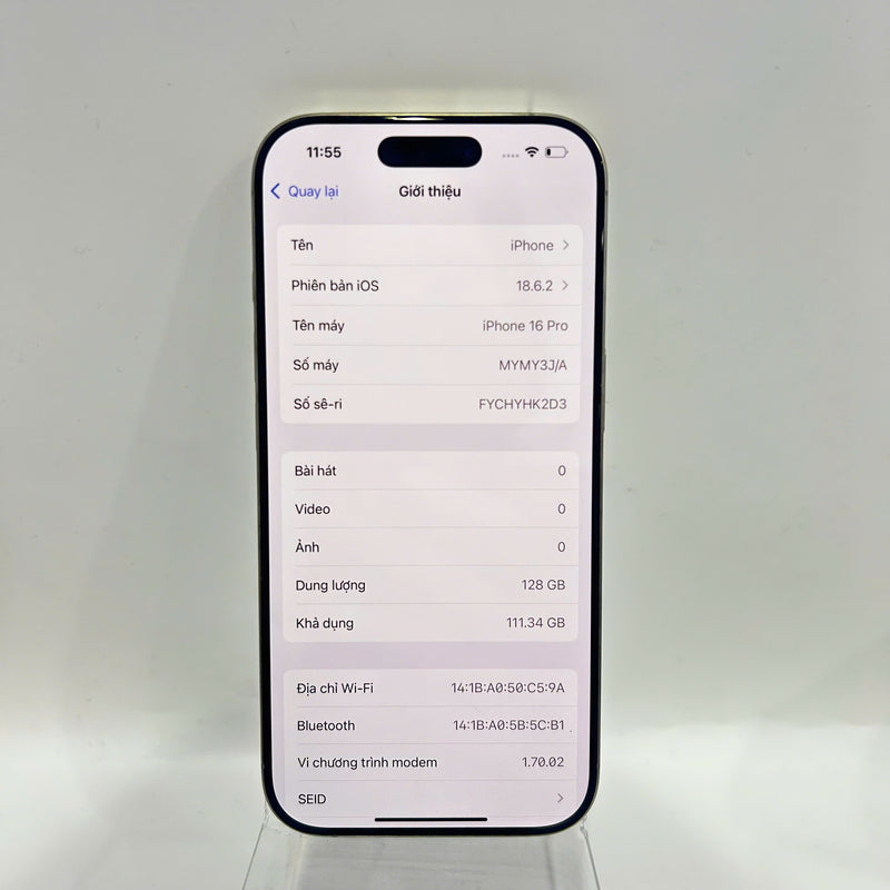 iPhone 16 Pro 128GB Natural 98% battery 92% International Apple - HH4229 