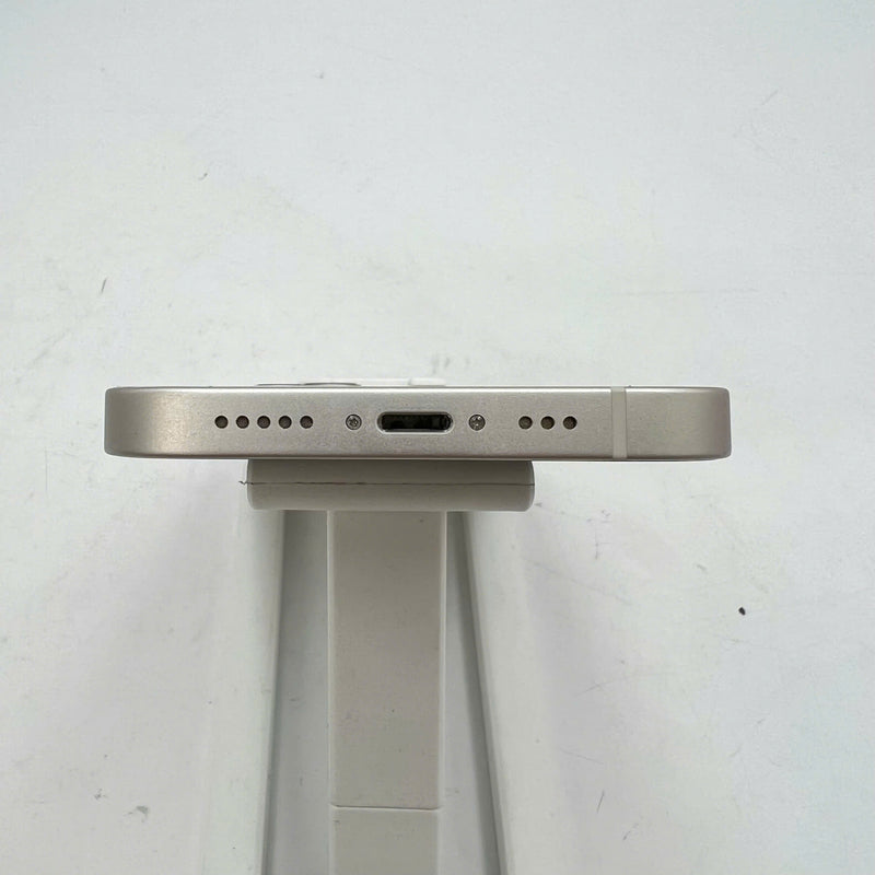 iPhone 14 128GB White 98% battery 100% Apple International (Replaced battery, replaced back glass, scratched edges) - HH8807 