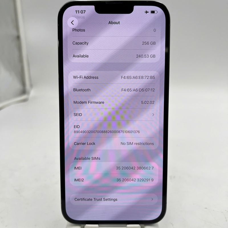 iPhone 13 Pro Max 256GB Blue 98% battery 100% The device has paid all network fees and is used like Apple International (Battery replaced, light screen scratches) - HH6627 