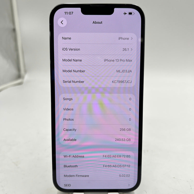iPhone 13 Pro Max 256GB Blue 98% battery 100% The device has paid all network fees and is used like Apple International (Battery replaced, light screen scratches) - HH6627 
