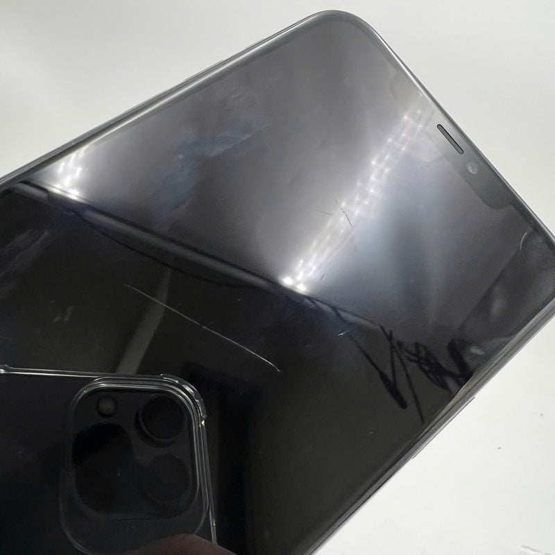 iPhone 11 Pro Max 256GB Green 97% battery 91% Warranty code LL/A (replaced battery, 1x spot, scratched screen, scratched edges, dark back) - HH5071 