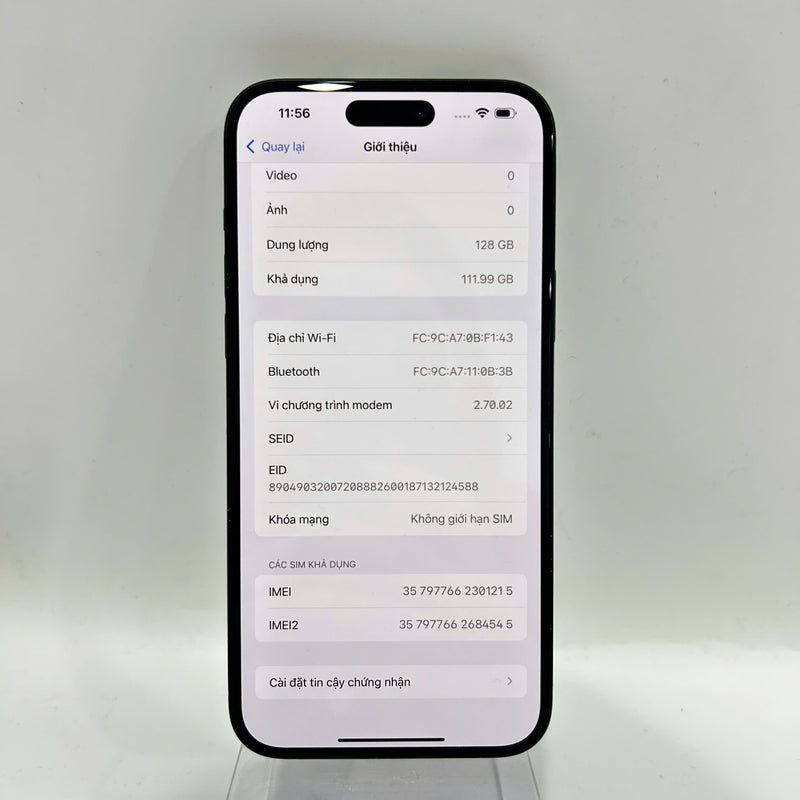 iPhone 15 Plus 128GB Black 97% battery 97% Apple International (Many scratches on the edges) - HH1215 