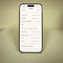 iPhone 15 Pro 128GB White 98% battery 87% Apple International (LKCH camera, scratched edges, dark back) - HH8953 