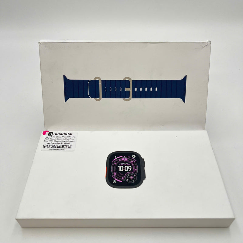 Apple Watch Ultra 2 49mm Black Ocean Band from SB Original Box 