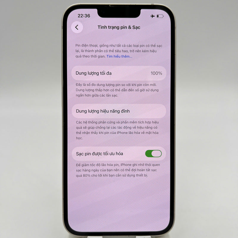 iPhone 13 128GB White 98% battery 100% The device has paid all network fees and is used like an Apple International (scratched edges, DTP) - HH8717 