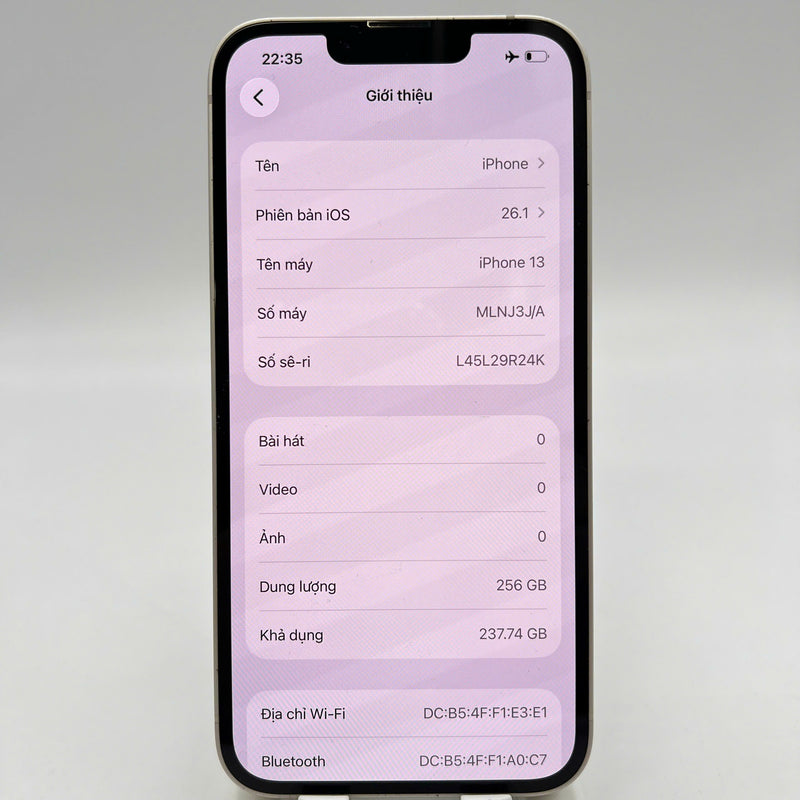iPhone 13 128GB White 98% battery 100% The device has paid all network fees and is used like an Apple International (scratched edges, DTP) - HH8717 